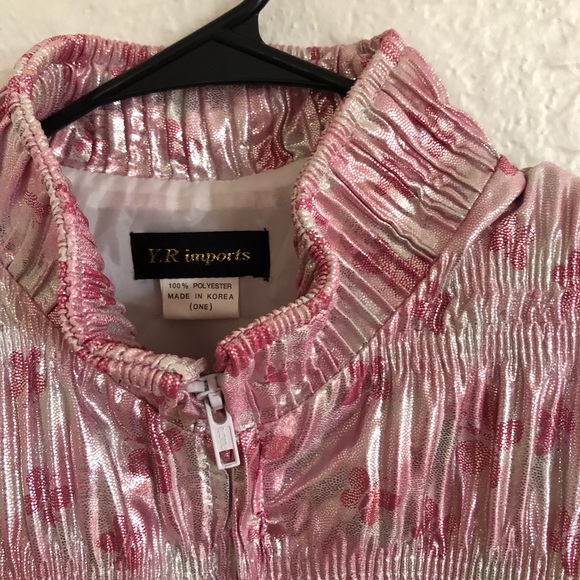 Pink vintage bomber jacket - Picture 2 of 3